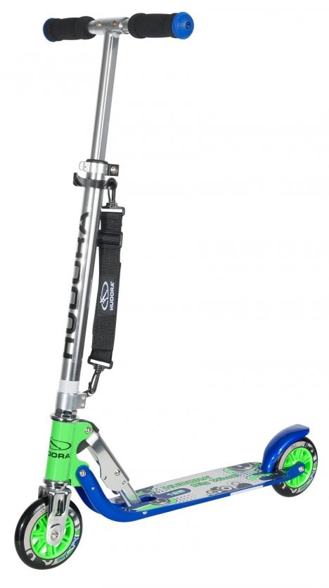Hudora Hulajnoga BIG WHEEL 125 BLUE/GREEN 14753