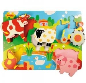 Bigjigs Toys układanka Mała farma