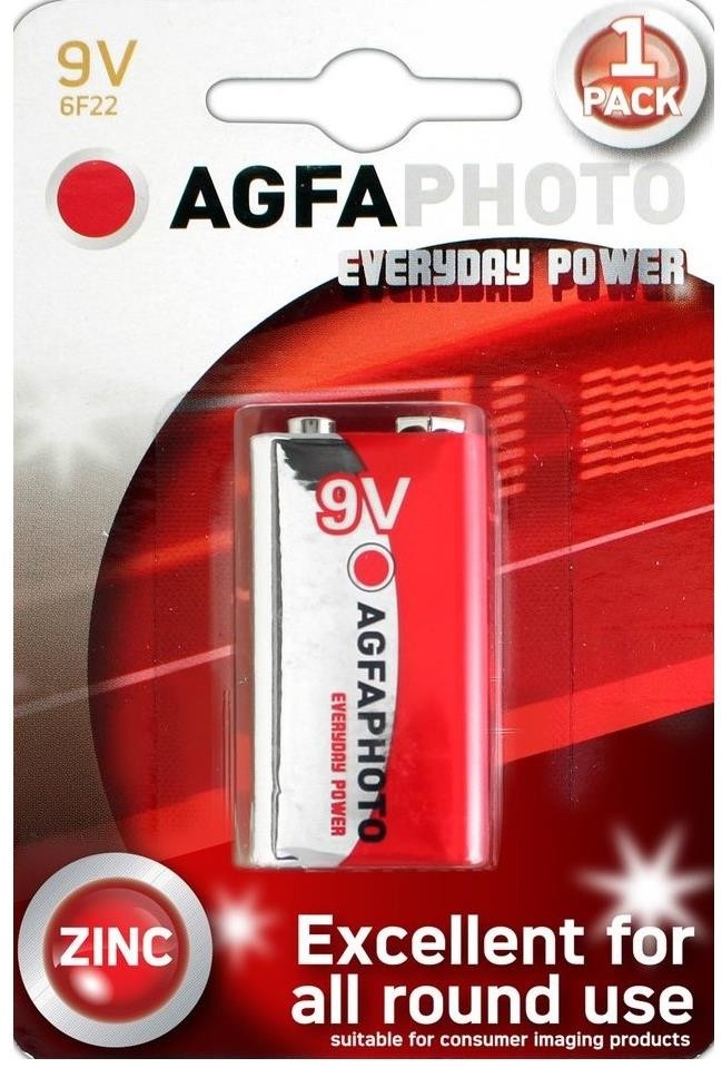 AgfaFoto Solight AP-6F22-1S - Bateria cynkowe 6F22 9V