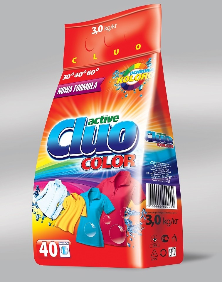 Cluo proszek do prania 3kg kolor