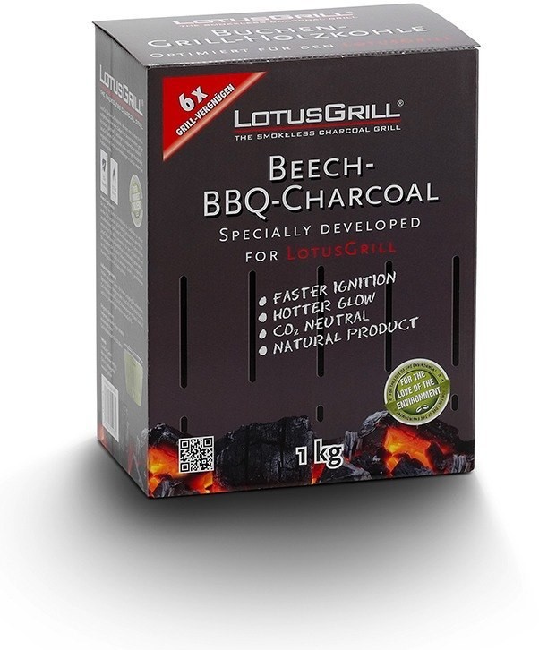 LotusGrill Natural beechwood Charcoal 1 kg LK-1000-B