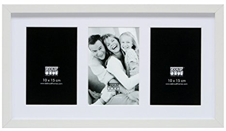 Deknudt Frames Deknudt ramki s66ka6-10.0 X 15.0 ramki na zdjęcia na 3 zdjęcia w pionie, biały, biały, 10 x 15 cm S66KA6-10.0X15.0