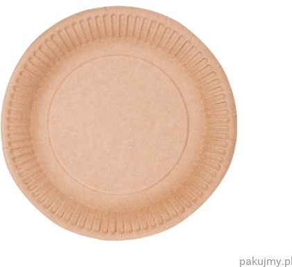 abc-pak Talerz papierowy kraft Nature brązowy 15cm 100szt. 7530015