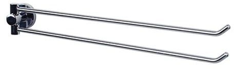 Spirella 1006422 dodatek Serie Atlantic chromowana darzy nas Bar wieszak na ręcznik 35 cm 288453