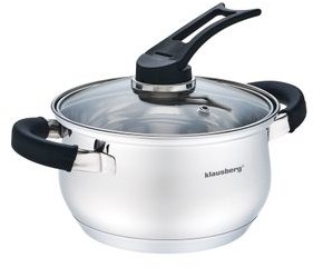 Klausberg Garnek stalowy 1.7L 16cm KLAUSBERG Premium 18/10 [KB-7220] KB-7220