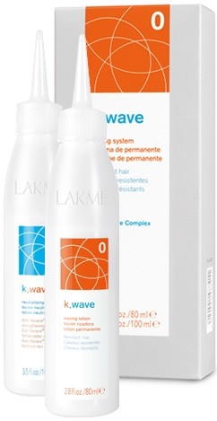 Lakme Lakme K.Wave 0 - płyn do trwałej do włosów opornych 80+100 ml LAKME K.WAVE 0
