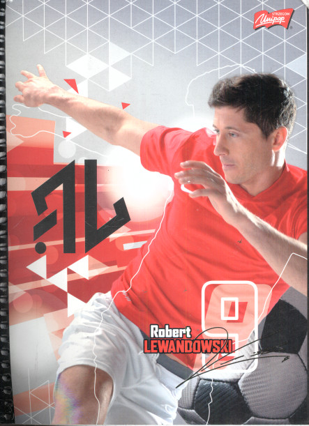 St. Majewski KOŁOZESZYT A5 W KRATKĘ 50 KARTEK ROBERT LEWANDOWSKI