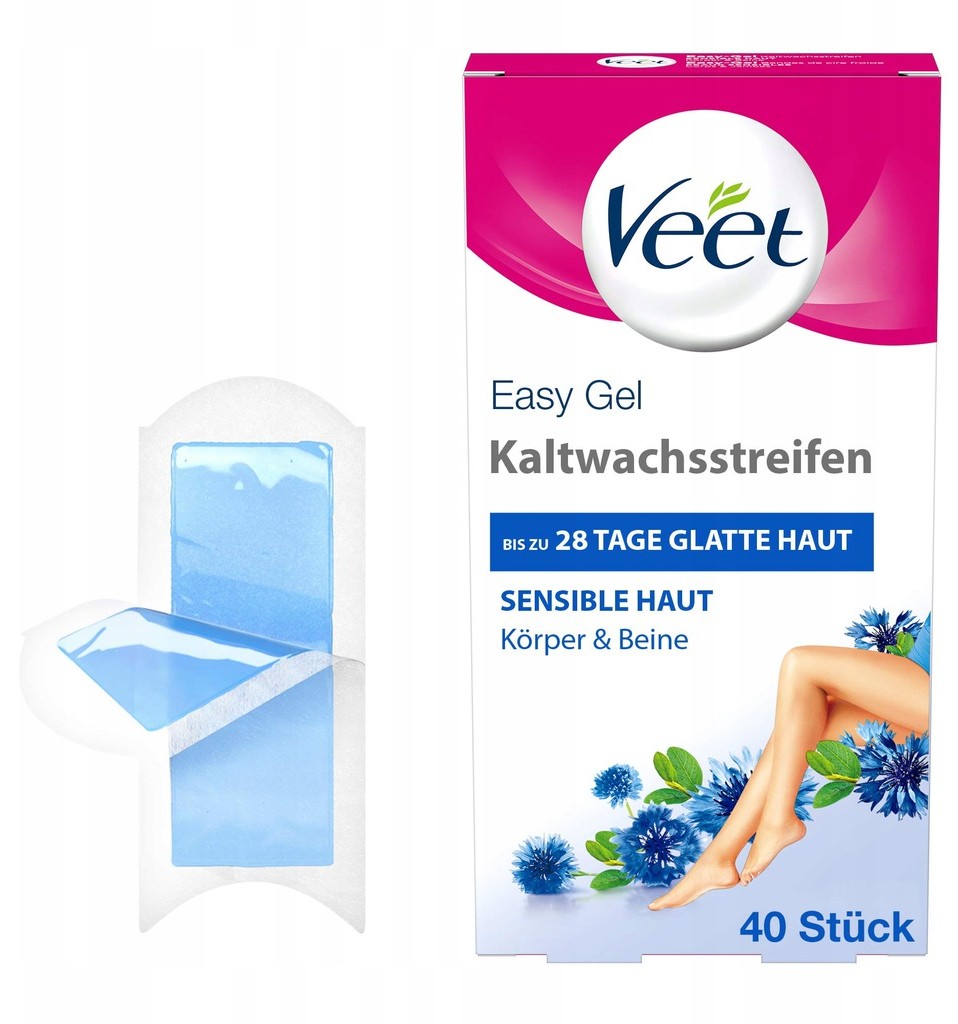 Veet Plastry do Depilacji Skóra Wrażliwa 40szt