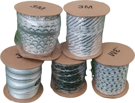 Panon WSTĄŻKA OZDOBNA SILVER 3M