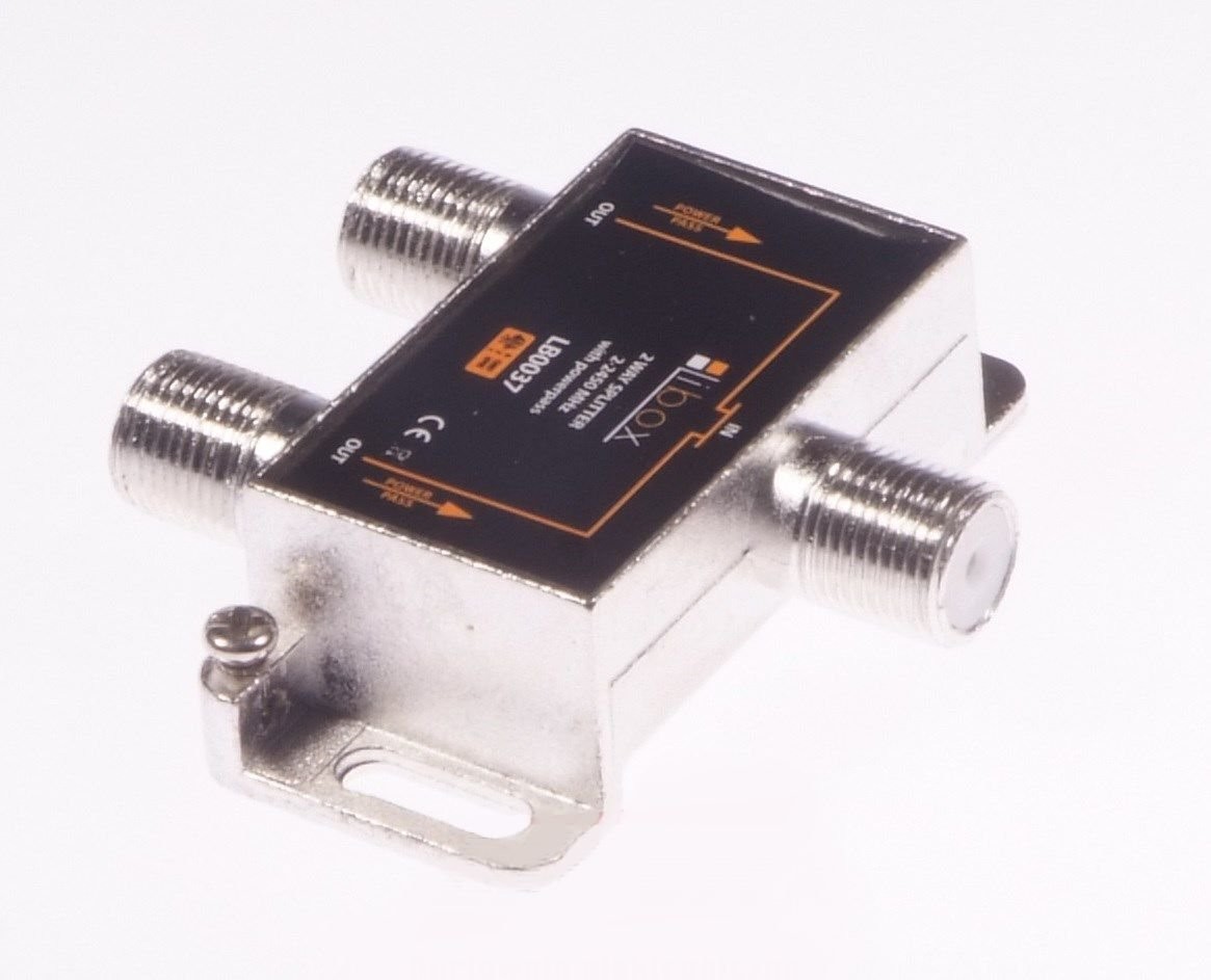 Libox Kabel Rozgałęziacz sygnału/Spliter 2 WAYS Power Pass - LB0037