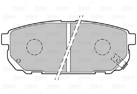 VALEO Zestaw klocków hamulcowych, hamulce tarczowe 301823