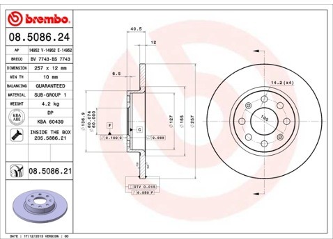 BREMBO 08.5086.21