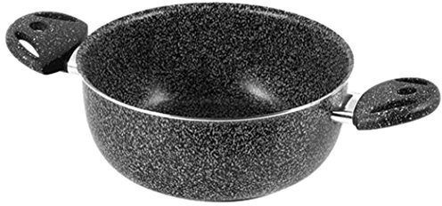 Home Stone rondel z 2 uchwyty, kamień/tworzywo sztuczne, antracyt, 18 cm 439218