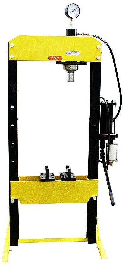 443 DOSTAWA GRATIS! 44358873 Prasa hydrauliczna pneumatyka ruchomy tłok regulowany stół siła nacisku 20 T) 58873-uniw