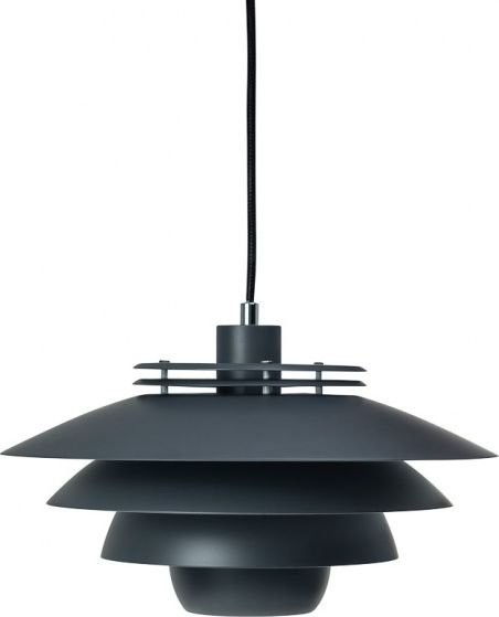 NoName Lampa wisząca lampa wisząca Ejka 38 x 20 cm stal 60W ciemnoszara twm_638317