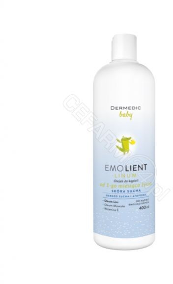 Biogened Dermedic emolient linum baby olejek do kąpieli dla dzieci 400 ml