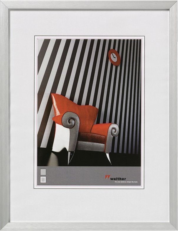 Walther Chair DIN A4 21x29,7 Aluminium silver AJ130S