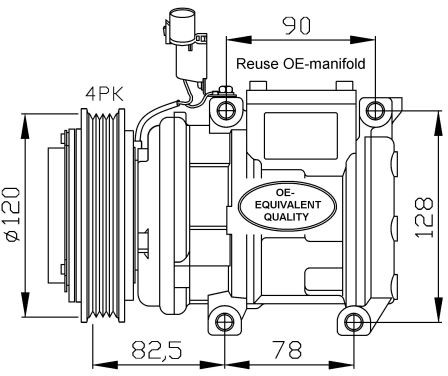 NRF Kompresor, klimatyzacja NRF 32449