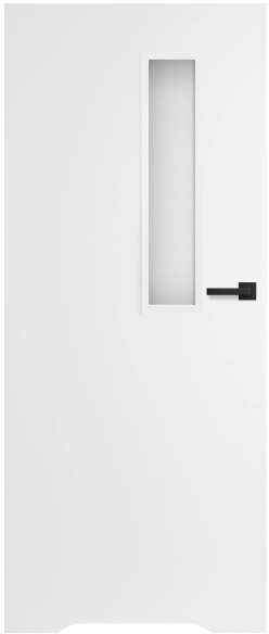 Drzwi bezprzylgowe z podcięciem Exmoor 70 lewe białe SWHF000004KF