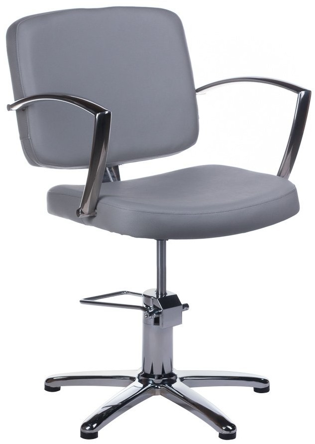 Barbiero Fotel fryzjerski Dario jasno szary BH-8163