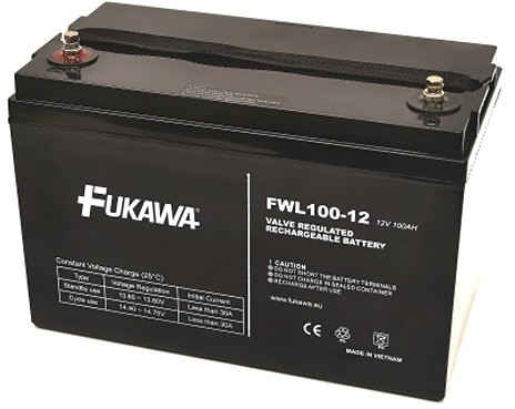 Fukawa FUKAWA FWL 100-12 - Akumulator ołowiowy 12V/100 Ah/závit M6