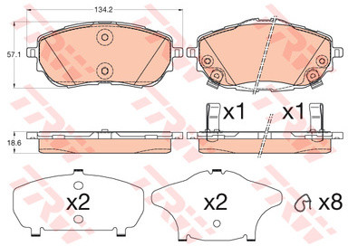 TRW KFZ Ausruestung GmbH) KFZ Ausruestung GmbH) GDB3598 GDB3598