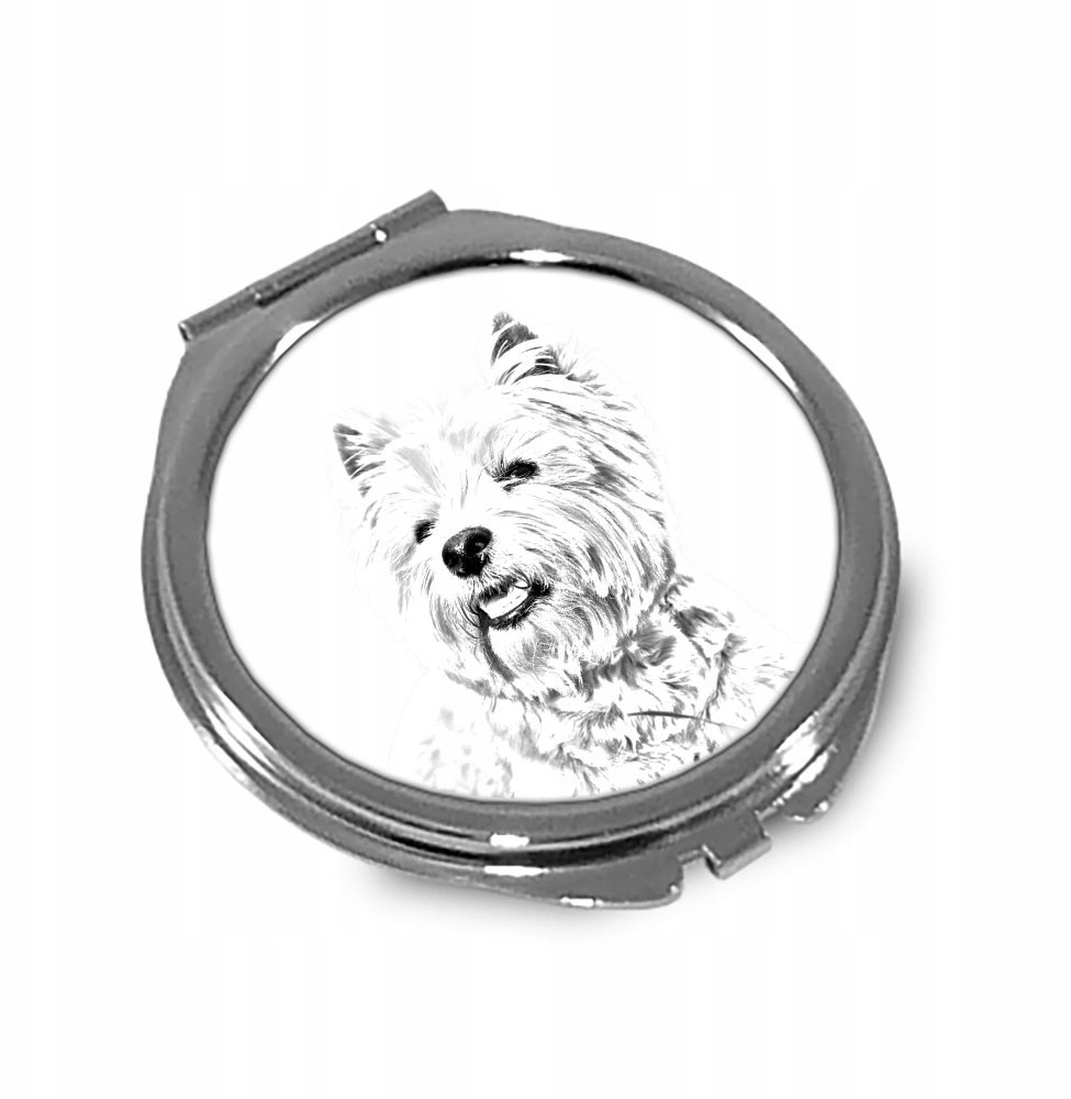 West Highland White Terrier Lusterko kieszonkowe