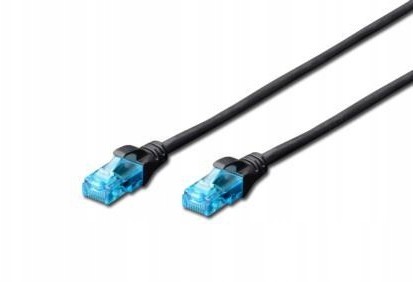 Digitus Patchcord Utp kat. 5e 5m Pvc czarny