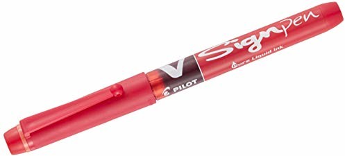 Pilot V znak pióro płynne atrament 2,0 mm końcówka - czerwony, pojedynczy długopis SW-VSP-R