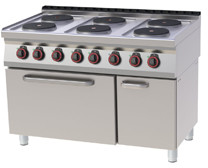 RedFox SPT 70/120 21 E Kuchnia elektryczna z piek GN 2/1 | SPT-70/120-21-E