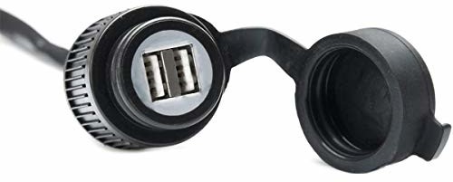 SW-Motech podwójne gniazdo ładowania USB z wiązką przewodów 2000 mA. 12 V EMA.00.107.11300