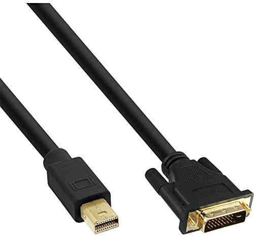 InLine 17225 kabel, wtyczka mini DisplayPort na DVI-D (24 i 1) wtyczka, 5 m czarna 17225