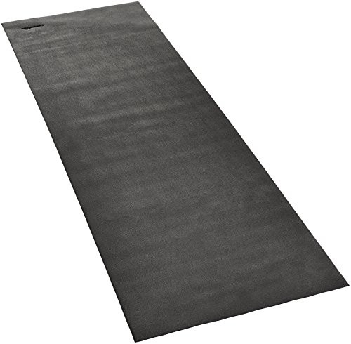 AmazonBasics mata podłogowa o dużej gęstości do przyrządów treningowych, bieżni i studia fitness, 0,76 x 1,83 m, czarna