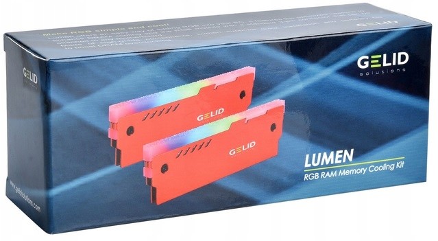 Gelid Chłodzenie Pamięci Ram Lumen Rgb Red