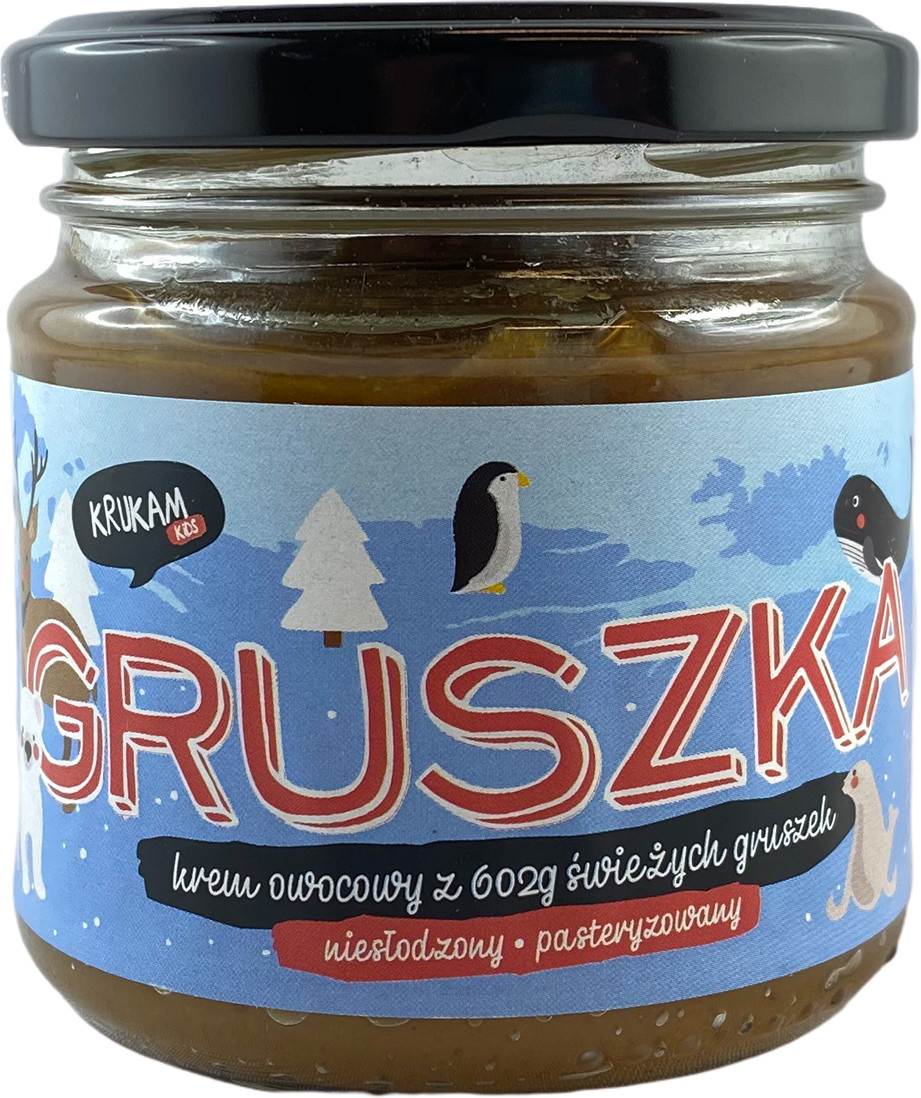 KruKam Krem owocowy 100% Gruszka 190g