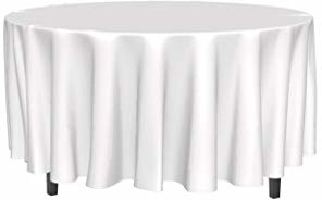 Soleil d'ocre Obrus z ochroną przed plamami okrągły 180 cm ALIX biały 815237