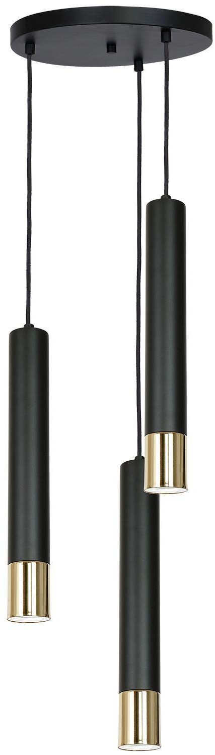 Luminex Żyrandol Nest gold/black 3 1567)