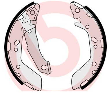 BREMBO Zestaw szczęk hamulcowych S 30 517