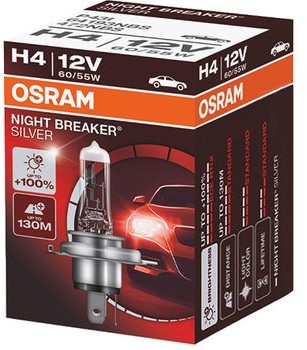 Osram H4 Night Breaker Silver + 100% Box 64193NBS