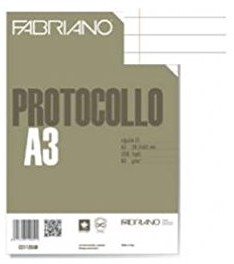 Unbekannt Fabriano Protokół A4 1rigo C/Rand 200 FG 60 gr Fabriano 02210560