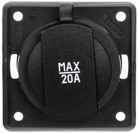 Hager Polo sp. z o.o. Gniazdo zasilające 24V samochodowe antracyt mat Integro mechanizm 0945702505