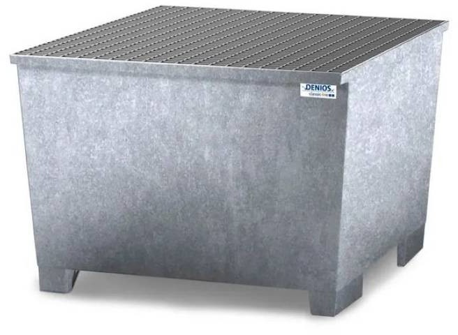 722 DENTA Wanna wychwytowa ze stali na 1 IBC cynkowana z kratą 1120x1300x1040 1000L 72279319 79319-uniw