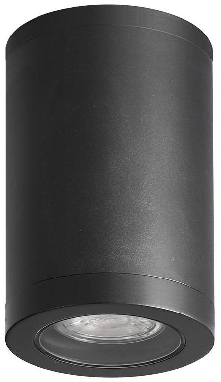 Prezent Luxera 48325 - Plafon zewnętrzny MOPTI 1xGU10/7W/230V IP54 czarny