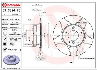 BREMBO 09.C894.75 09.C894.75