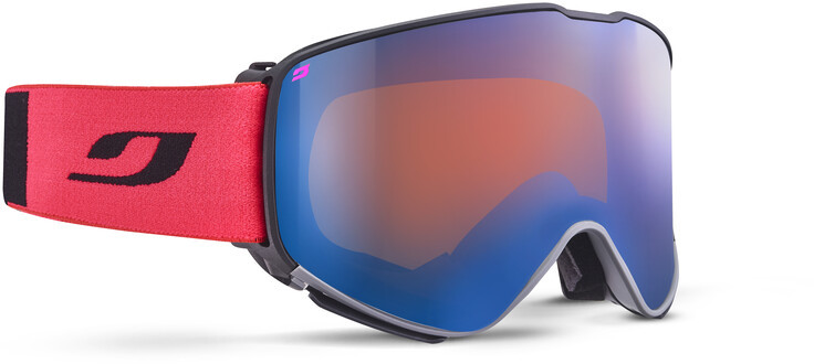 JULBO Quickshift MTB Double Lens 0+2 Goggles, black/red 2021 Gogle J76511140