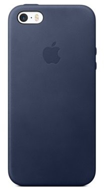 APPLE iPhone SE Leather Case Etui na iPhone SE Midnight Blue (MMHG2ZM/A)