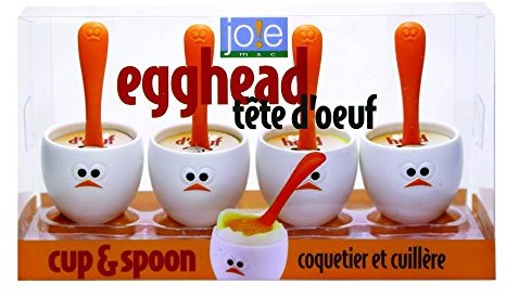 Joie Kieliszek do jajka zestaw -częściowy egghead  kubek + łyżeczka 96074