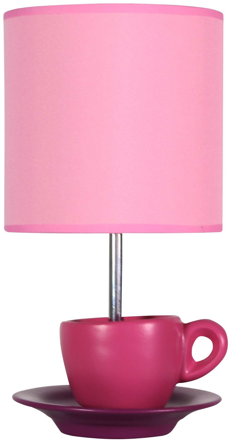 Candellux Stojąca LAMPA stołowa CYNKA 41-34809 abażurowa Lampka biurkowa Różowy