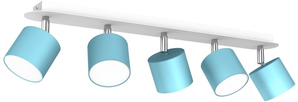 Milagro Lampa sufitowa DIXIE BLUE 5xGX53 MLP7608