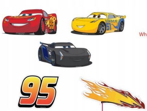 Dekoracje ścienne Auta - Cars - zestaw mały